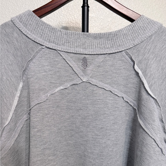 Free People (FP) Movement Sun Seeker Sweatshirt in Heather Gray - Women's M - Picture 8 of 10